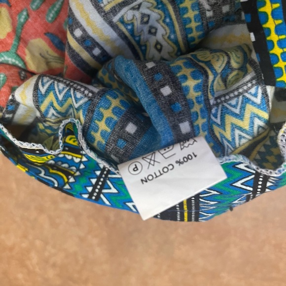 Orange colorful dashiki 100% cotton LARGE - Picture 4 of 4